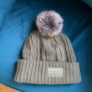 Brand new with tags green Carhartt beanie